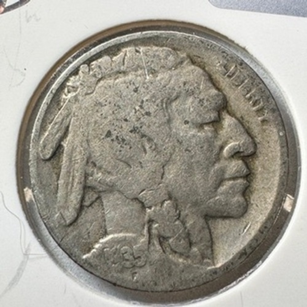 1935 D Buffalo‎ Nickel Five Cents Coin Liberty Indian Head Bison